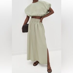 Mikoh Light Sage Delia Maxi Skirt